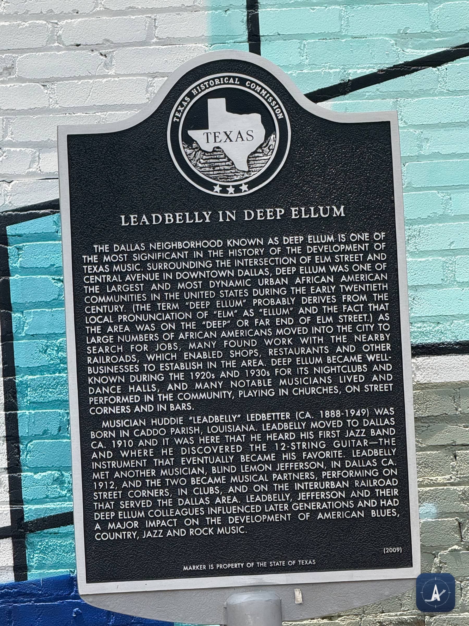 Huddie 'Leadbelly' Ledbetter — Historical Marker